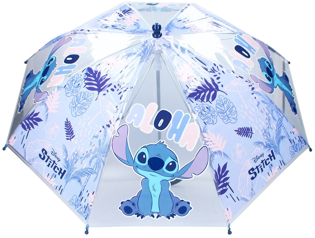 Detský transparentný dáždnik Lilo & Stitch