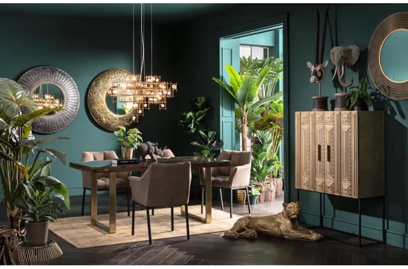 Conley jedálenský stôl mosadz 160x80