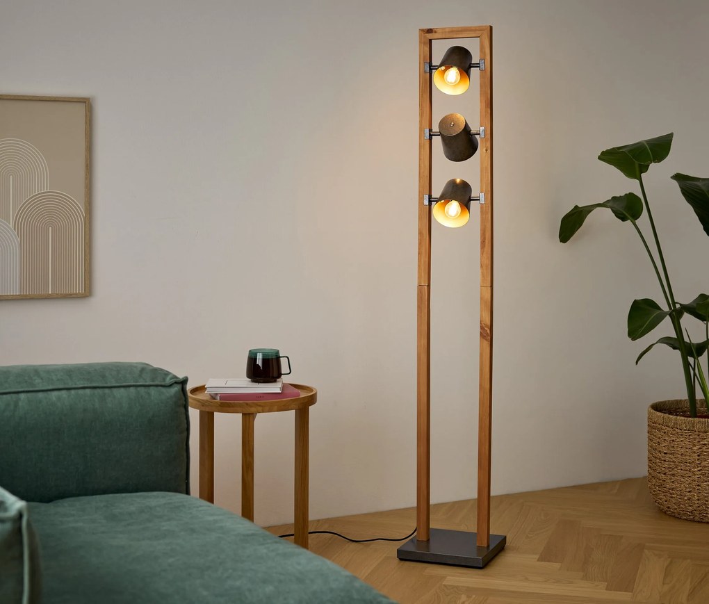 Stojacia lampa »Bell«, Trio, 3-dielna