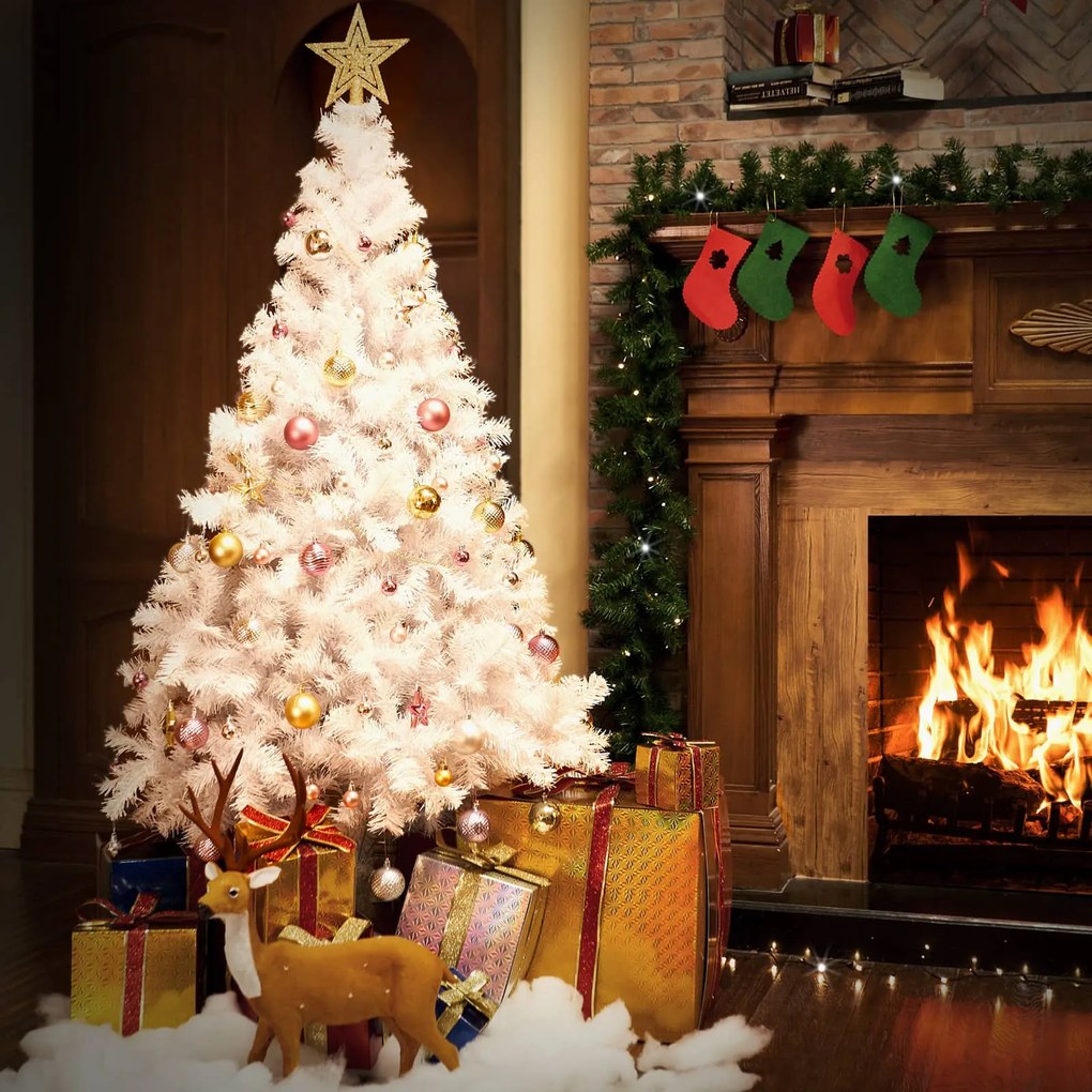 InternetovaZahrada Umelý vianočný stromček 180cm - biely