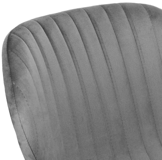 Jedálenská stolička DALLAS VELVET grafitová