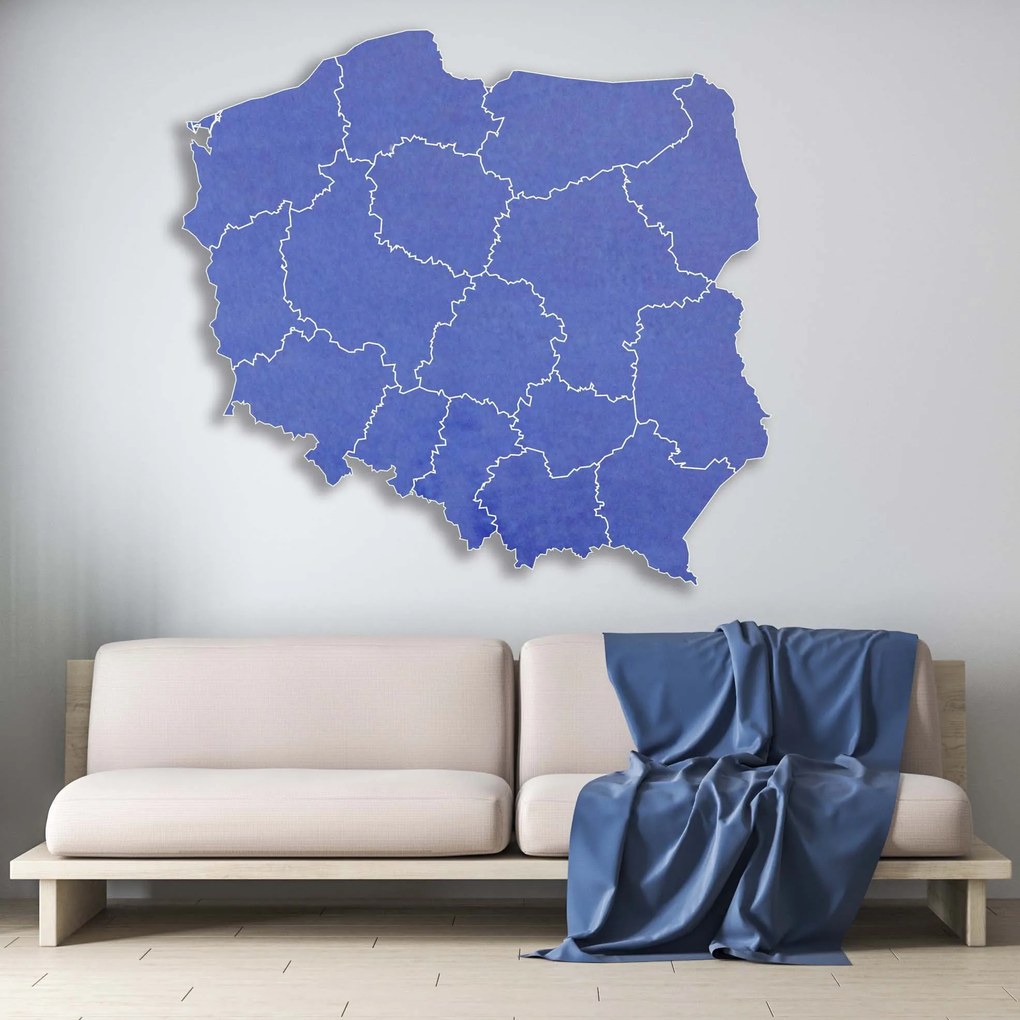 SENTOP | Drevená nástenná mapa Poľská republika - 16 dielikov | SENTOP M003