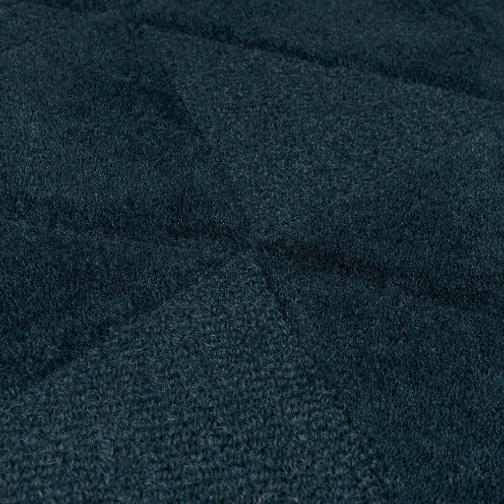 Zelenomodrý ručne tkaný vlnený koberec 160x230 cm Shard Teal – Flair Rugs