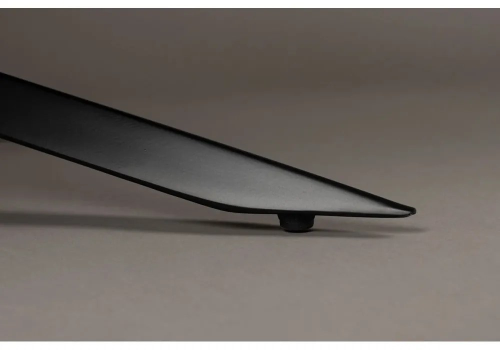 Biele zamatové kreslo Vince – Dutchbone