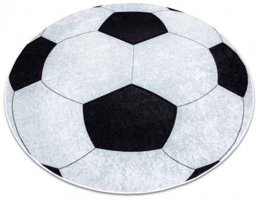 Dywany Łuszczów Detský kusový koberec Junior 51553.802 Football - 100x100 (priemer) kruh cm
