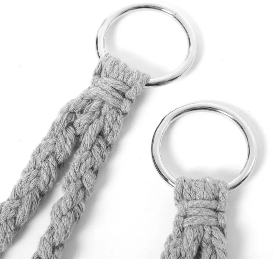 Sivé závesné kreslo KOLUMBIA so stojanom