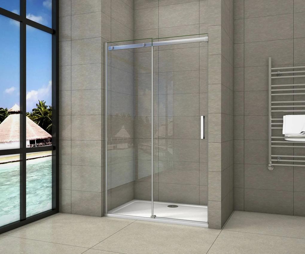 D‘Eluxe - SPRCHOVÉ DVERE - Sprchové dvere RUNNER RU5N 100-10xcm sprchové dvere posuvné číre 6 chróm univerzálna - ľavá/pravá 150 195 150x195