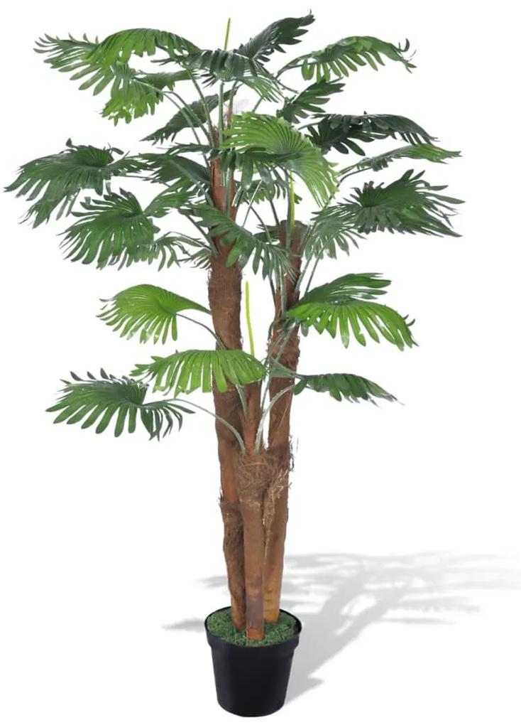 vidaXL Umelá rastlina v kvetináči, palma 180 cm