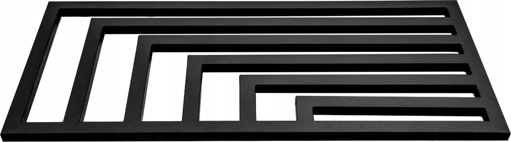 Regnis Kreon Zenit, vykurovacie teleso 1400x550 mm, 678W, čierna matná, KZ140/55/PD/D7/BLACK