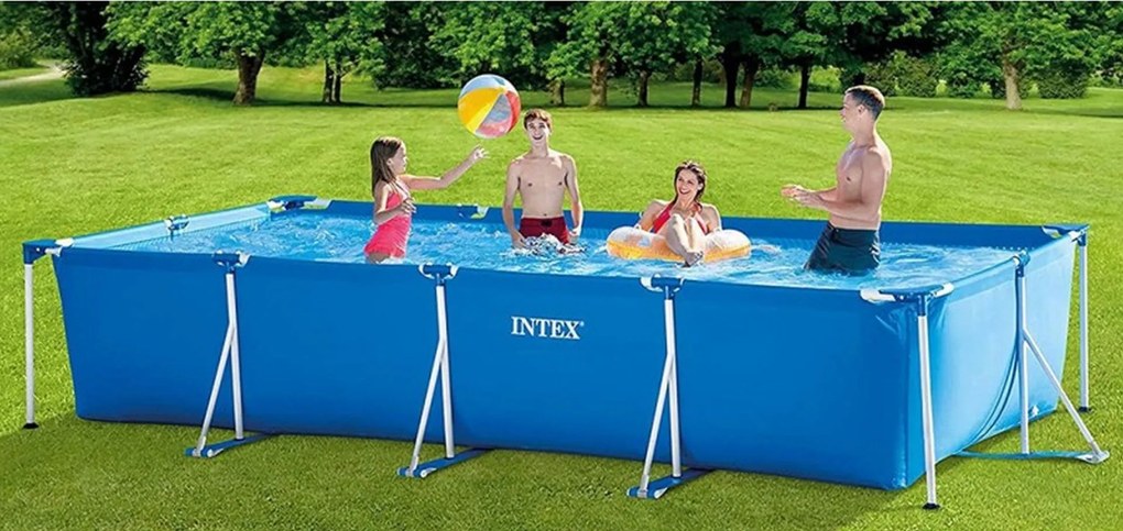 INTEX SMALL FRAME POOLS Bazén 450 x 220 x 84 cm s kartušovou filtráciou 28274