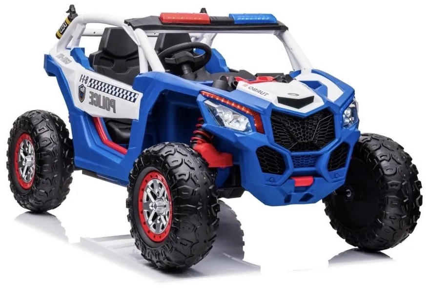 LEAN CARS ELEKTRICKÉ AUTÍČKO BUGINA XB-2118 POLÍCIA - 4x4 - Modrá - 4x45W - BATÉRIA - 24V7Ah- 2024