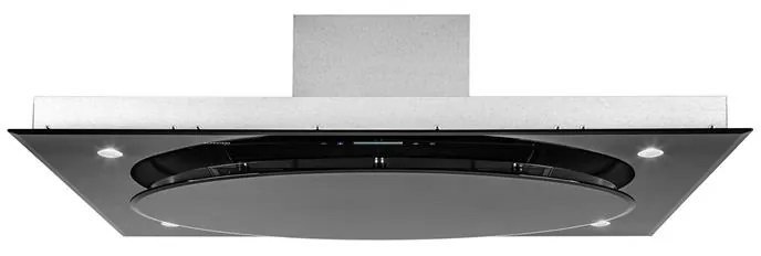 Klarstein Secret Service, digestor, 110 cm, stropný, 647 m³/h, sklo, LED, čierny