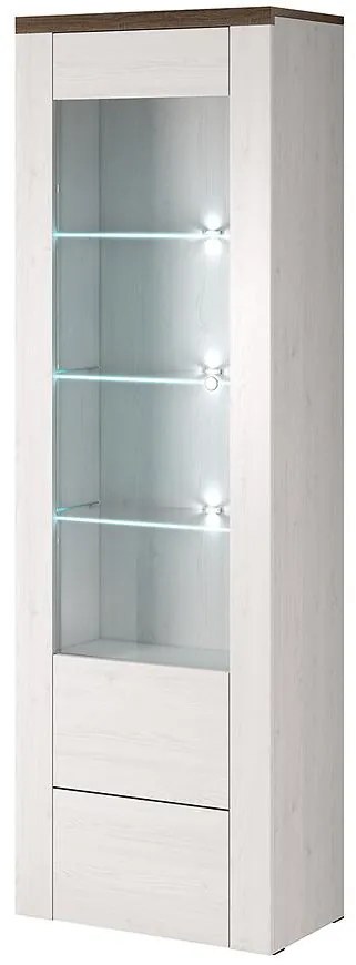 Vitrína Larona 05 1D sonoma hľuzovka