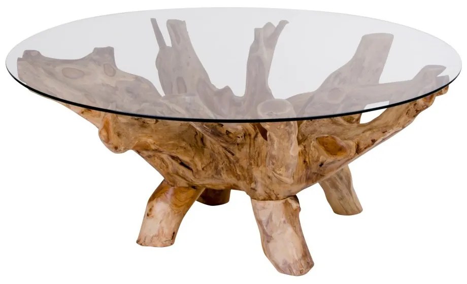 Prírodný Konferenčný stolík Amazonas 110 × 110 × 50 cm HOUSE NORDIC