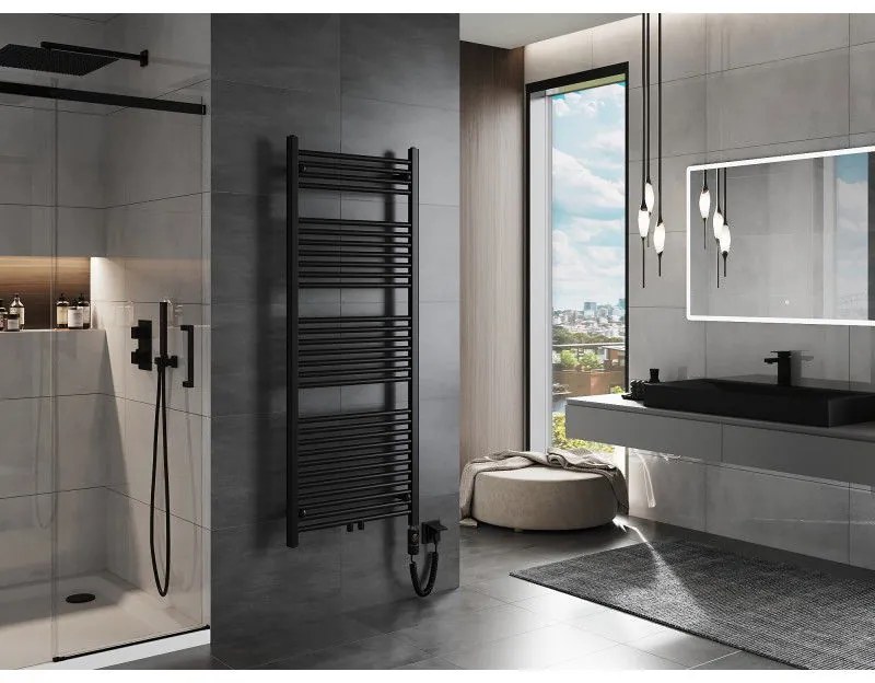 Mexen Mars, elektrické vykurovacie teleso 1500 x 600 mm, 900 W, čierna, W110-1500-600-2900-70