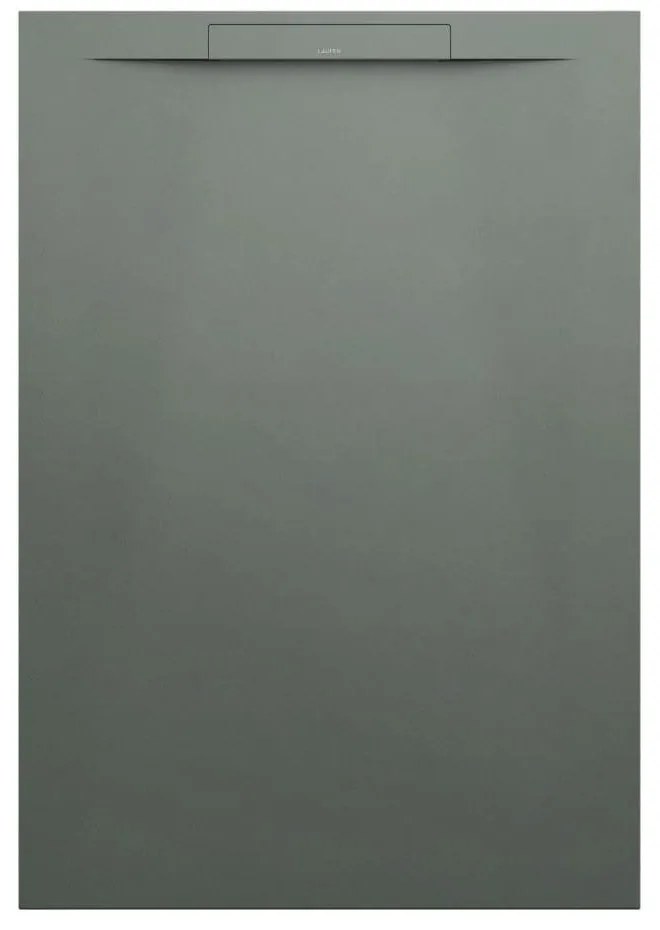 LAUFEN Pro S obdĺžniková sprchová vanička z materiálu Marbond, lineárny odtok na kratšej strane, 1300 x 900 x 32 mm, betónová šedá, H2111830790001