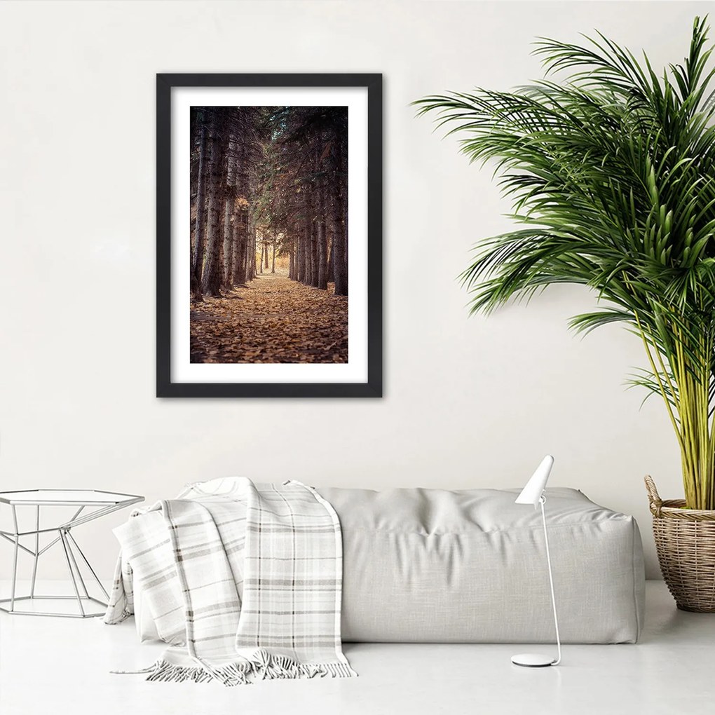 Gario Plagát Les na jeseň Farba rámu: Bez rámu, Rozmery: 30 x 45 cm