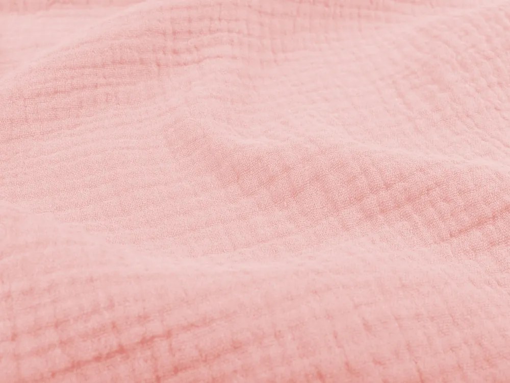 Biante Mušelínová obliečka na vankúš MSN-004 Pastelovo ružová 45 x 45 cm