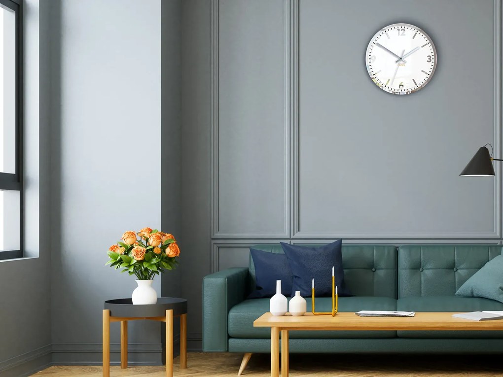 Nástěnné hodiny Solar 30 cm zrcadlové