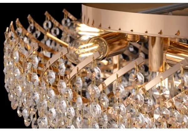 Maytoni DIA120-09-G - Stropné svietidlo KAROLINA 9xE14/40W/230V