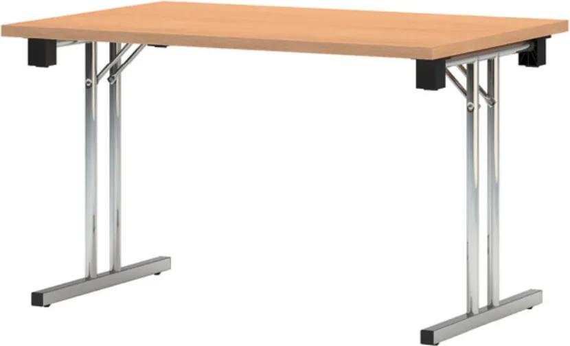 NOWY STYL Eryk 160 písací stôl buk svetlý / chróm
