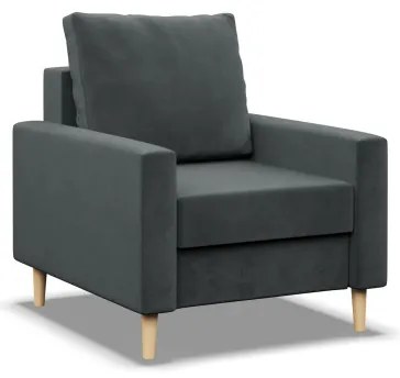 Kreslo BLANK Elegant tmavosivé