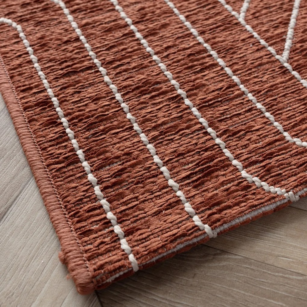 Koberec Velvet beige/rust 120x170cm