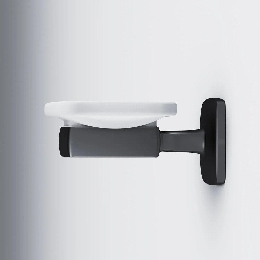 Miska na mydlo AM.PM Gem AGA34222 nástenná, sklo, čierna