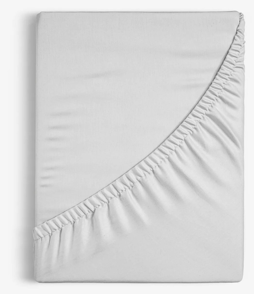 Goldea bavlnená napínacia plachta - svetlo sivá 160 x 200 cm