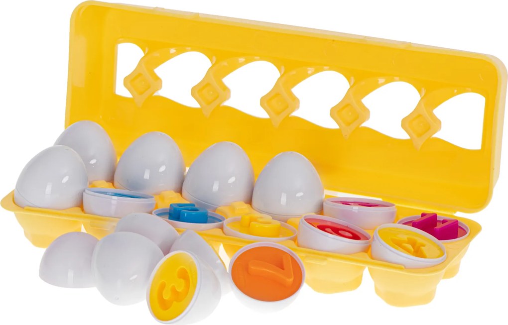 KIK Vzdelávacie puzzle v tvare vajíčok, 12 kusov