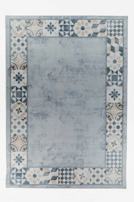 Protišmykový koberec / behúň CRYSTAL PRINT sivý / béžový