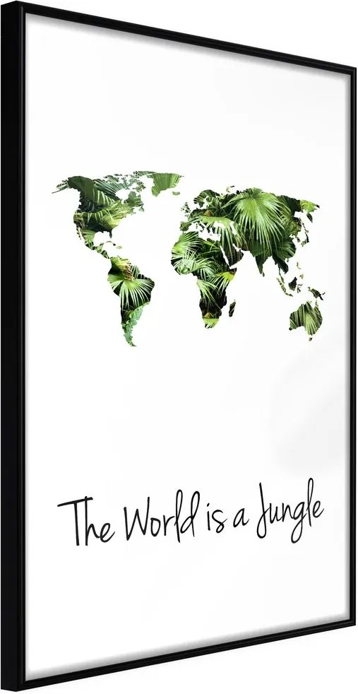 Plagát palmové kontinenty - We Live in a Jungle