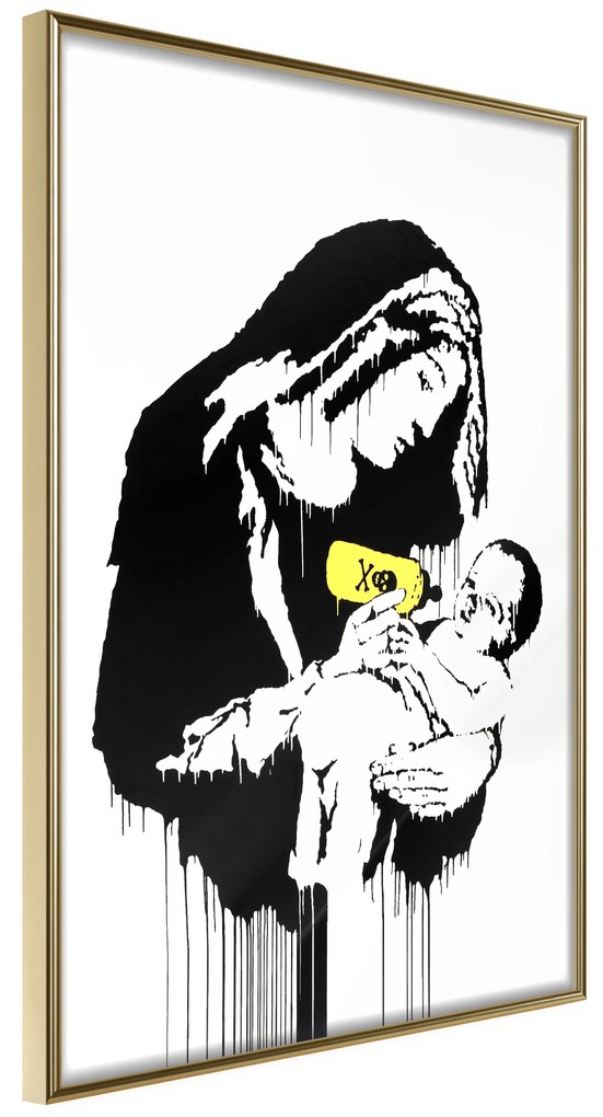 Artgeist Plagát - Nursing Mother [Poster] Veľkosť: 20x30, Verzia: Čierny rám