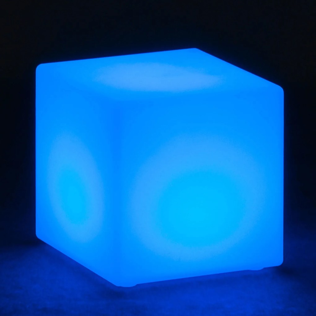 LED svietiaci taburet, 30 x 30 x 30 cm