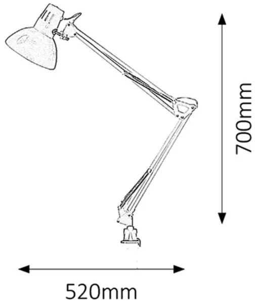 Rabalux 4215 - Stolná lampa ARNO 1xE27/60W/230V