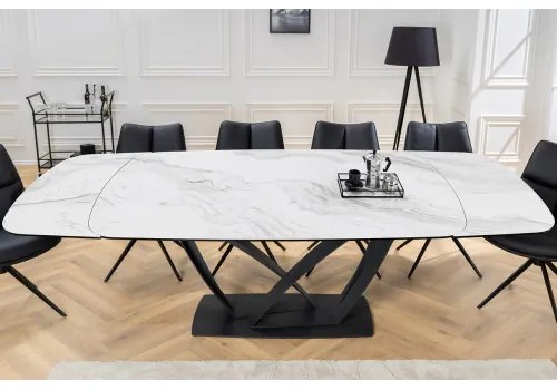 Rozkladací jedálenský stôl 45177 180/220/260 x 90cm White Ceramik  - Komfort-nábytok