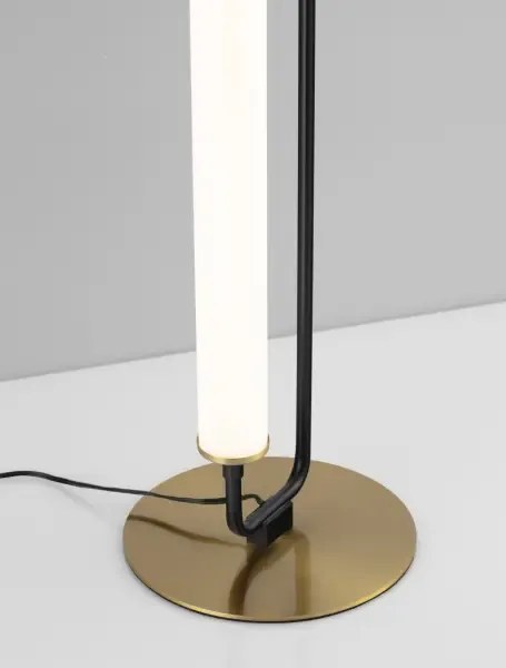 LED čierna stolná lampa Wetro 18