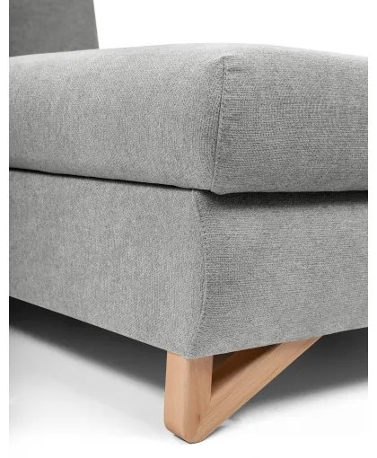 Rozkladacia rohová čalúnená sedacia súprava s úložným priestorom do tvaru L AVESTA pravá sivá