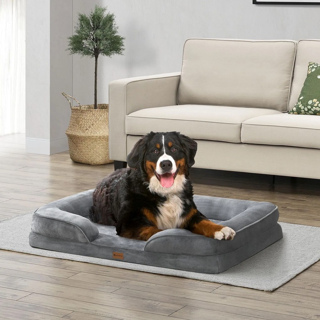 InternetovaZahrada Pelech pre psa Sheena XL 105 x 82 cm - šedá