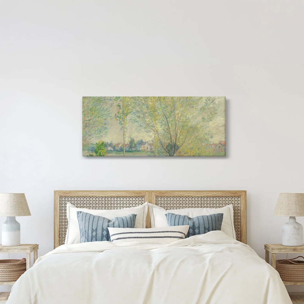 Obraz - Claude Monet, The Willows, reprodukcia (120x50 cm)