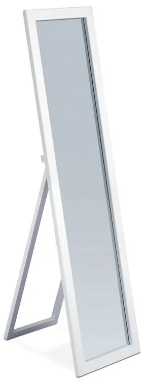 Zrkadlo stojace, v. 150 cm, konštrukcia z MDF, biela matná farba