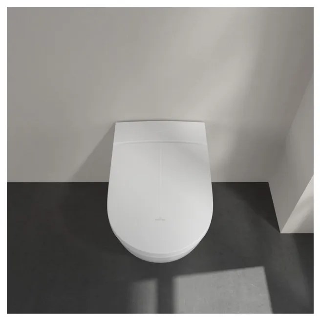 Villeroy & Boch ViClean-I 100 : sprchové WC, WC misa bez splachovacieho kruhu s bidetovým sedátkom, biela alpin CeramicPlus, V0E100R1