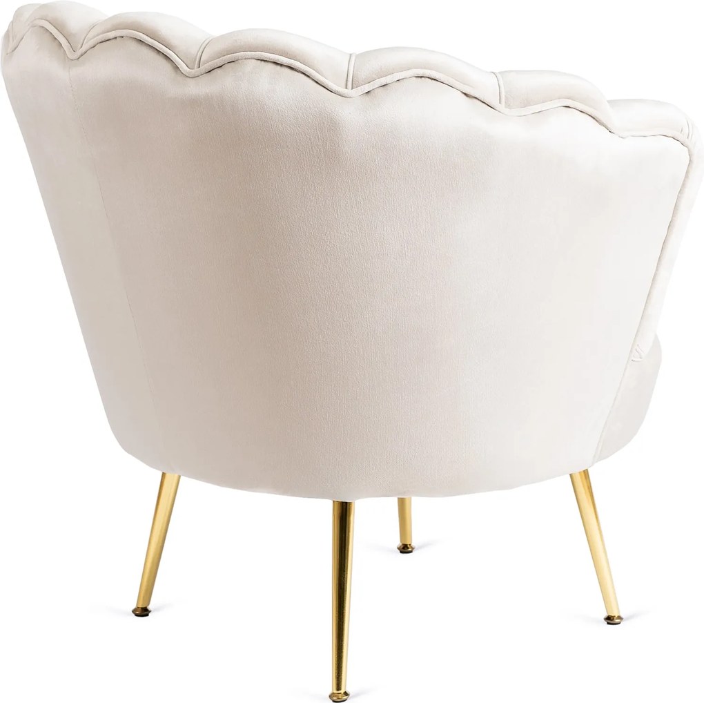 PROXIMA.store - Glamour kreslo ANGEL FARBA: krémová