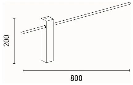LED Nástenné svietidlo LED/10W/230V 3000K