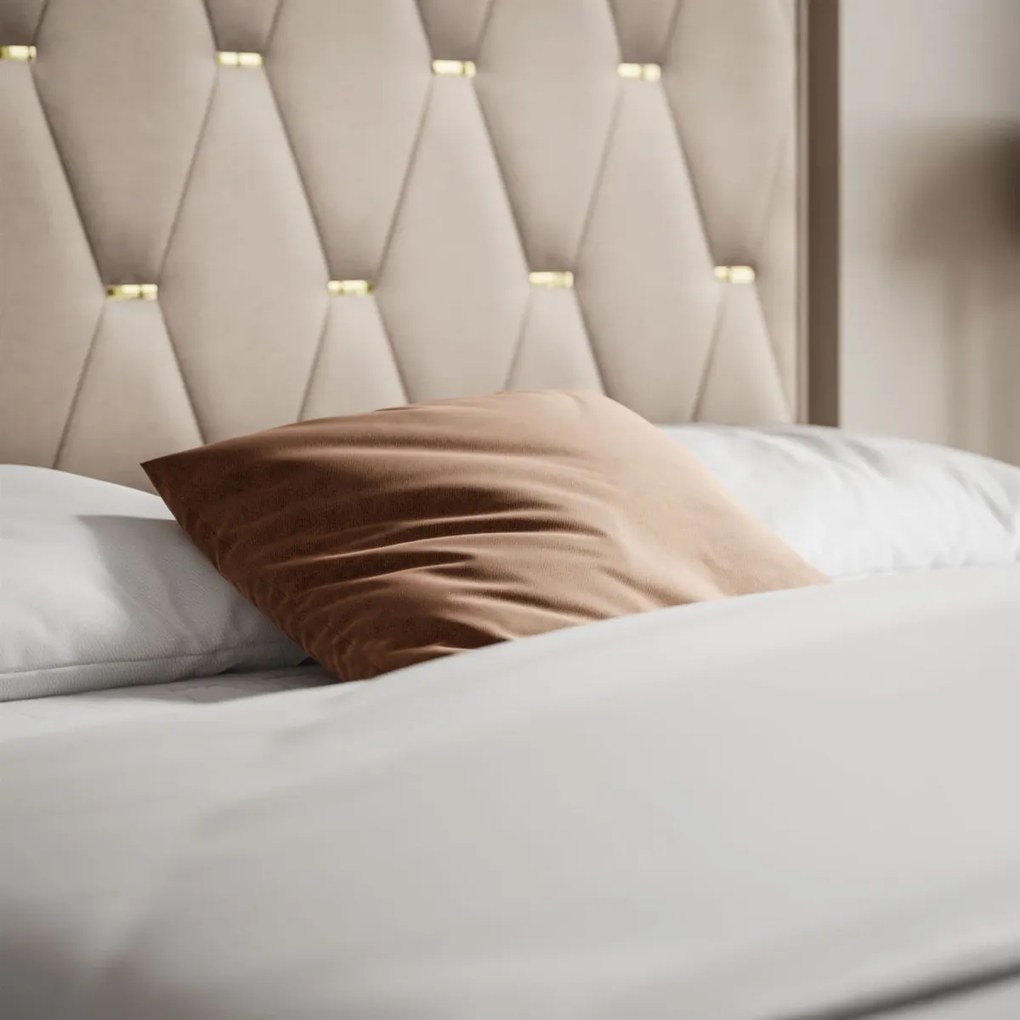 ČALÚNENÁ POSTEĽ S MATRACOM DAPHNE 140X200