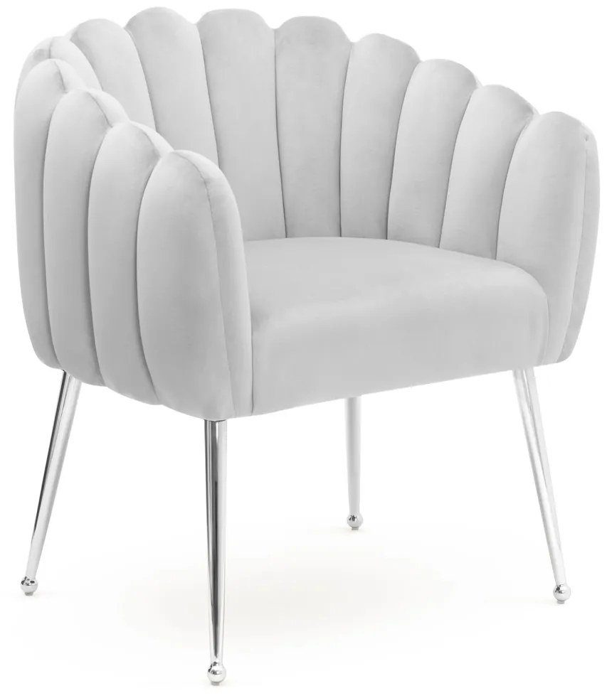 EXKLUZÍVNA STOLIČKA ELISA STRIEBORNÉ NOHY