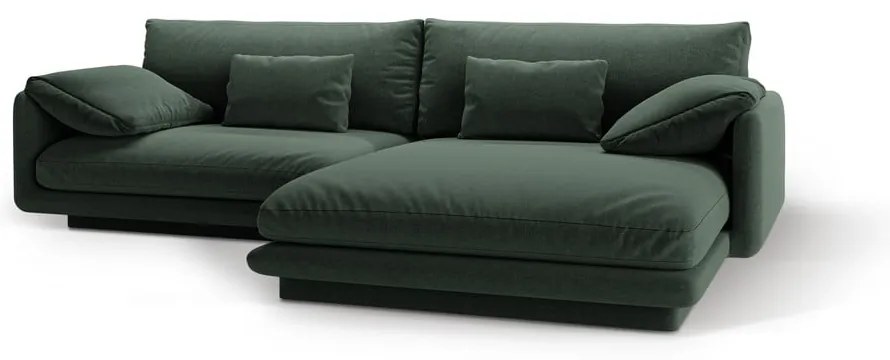 Tmavozelená rohová pohovka (pravý roh) Torino – Micadoni Home