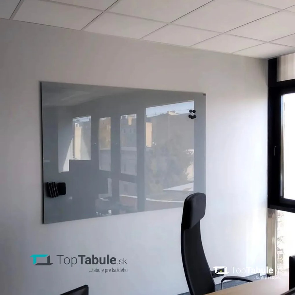 Toptabule.sk Sklenená magnetická tabuľa sivá 120x60 cm
