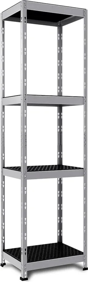 Rivet Outdoor - záhradný kovový regál, plastové polypropylénové police