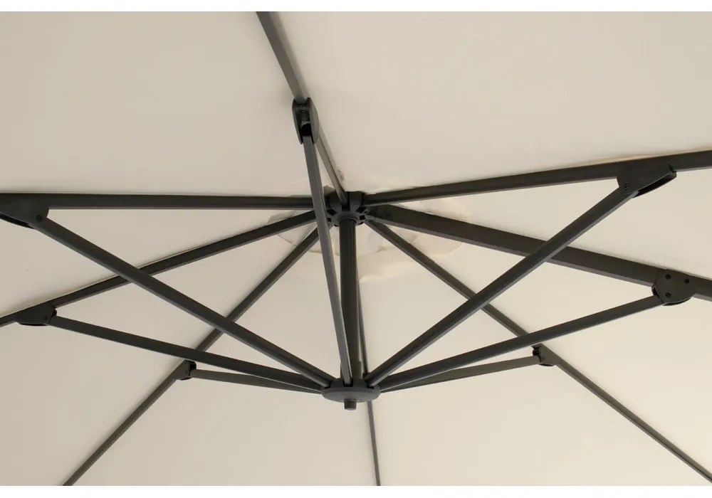 Béžový slnečník ø 350 cm Shadowflex Deluxe – Hartman